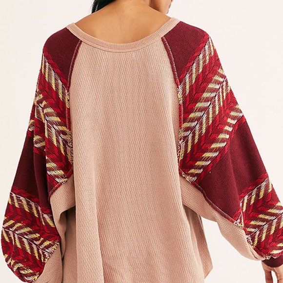 Free People Rainbow Dreams Thermal Top - Picture 3 of 5